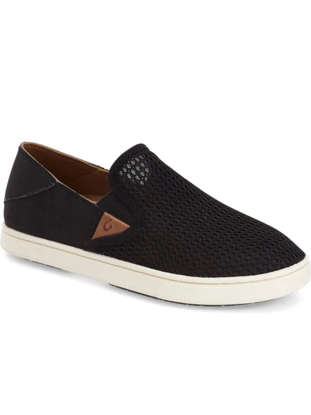 Olukai Pehuea Black Mesh Slip On Sneakers Shoes Womens Size 8 20271-4040 Casual - Picture 2 of 15